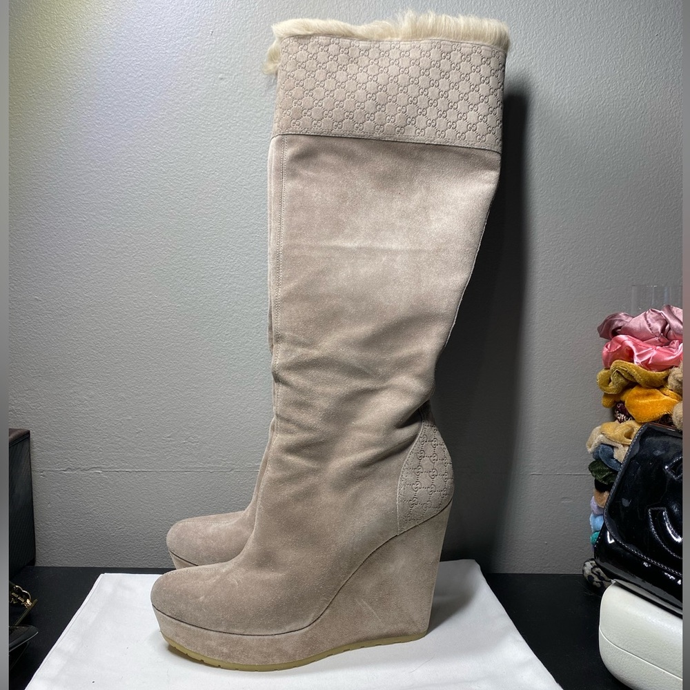 Gucci suede boots